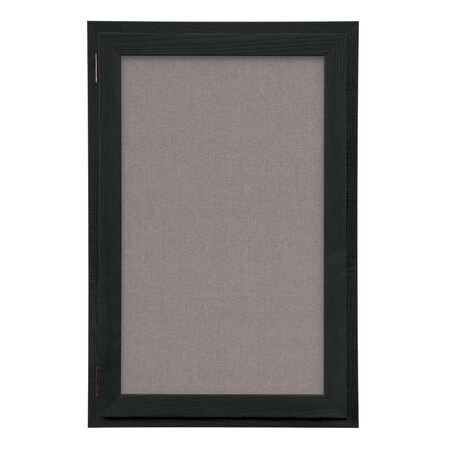 United Visual Products Outdoor Enclosed Combo Board, 42"x32", Wht Frame/Burgundy & Medium Grey UVCB4232ODW-BURGUN-MEDGRY